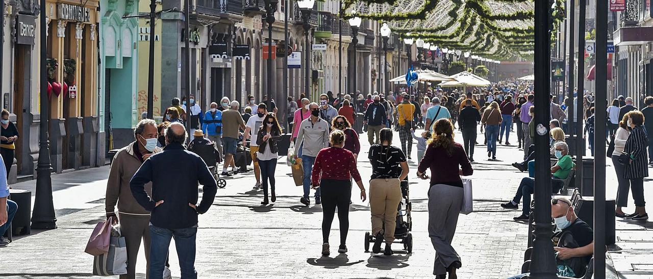 Arteria comercial de la calle de Triana, en la capital grancanaria. | | MARÍA PISACA