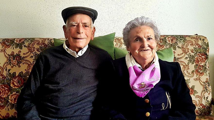 Arcadio y Jerónima tras 70 años de matrimonio. | Familia López del Campo