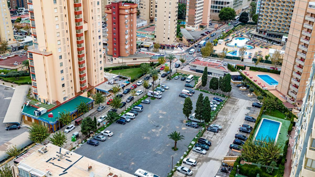 El parking disuasorio de la calle Jaén de Benidorm.