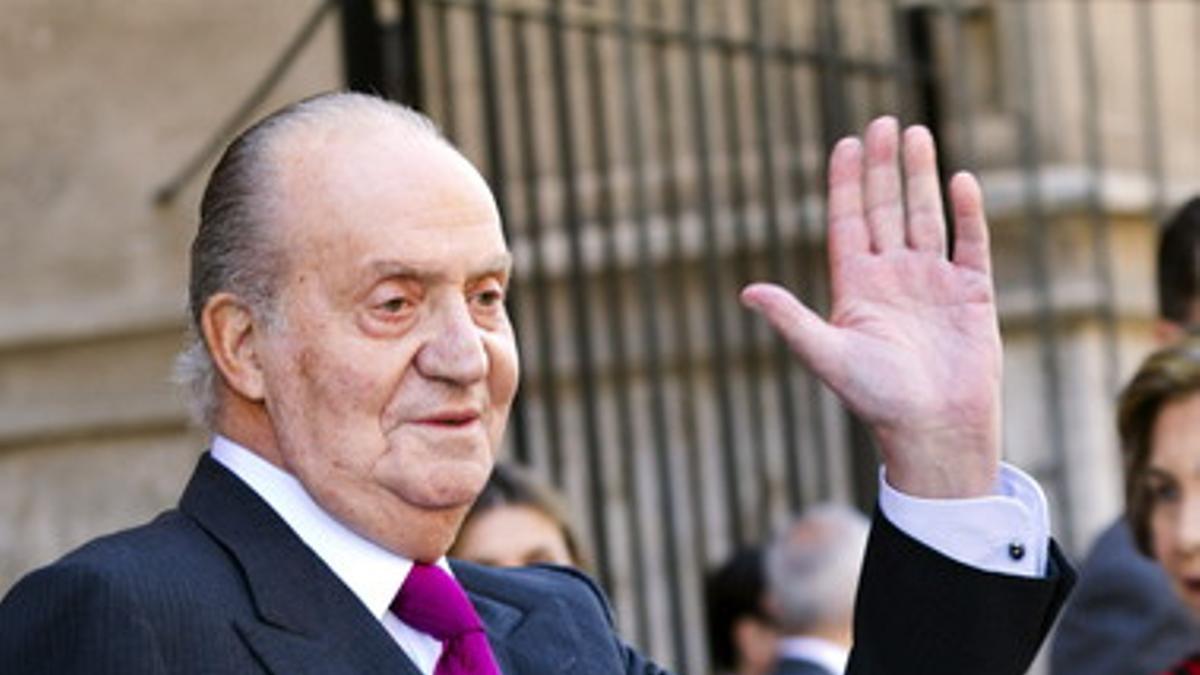 El rey Juan Carlos durante un acto el pasado mes de abril en Palma