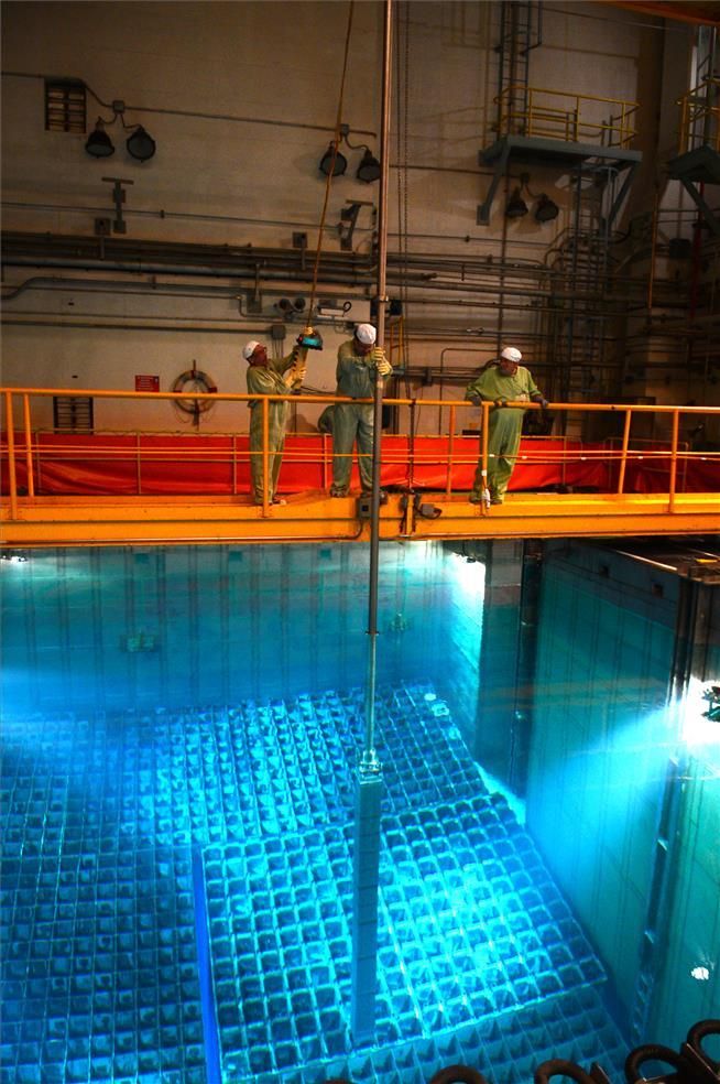 Recarga de combustible en la central nuclear de Almaraz