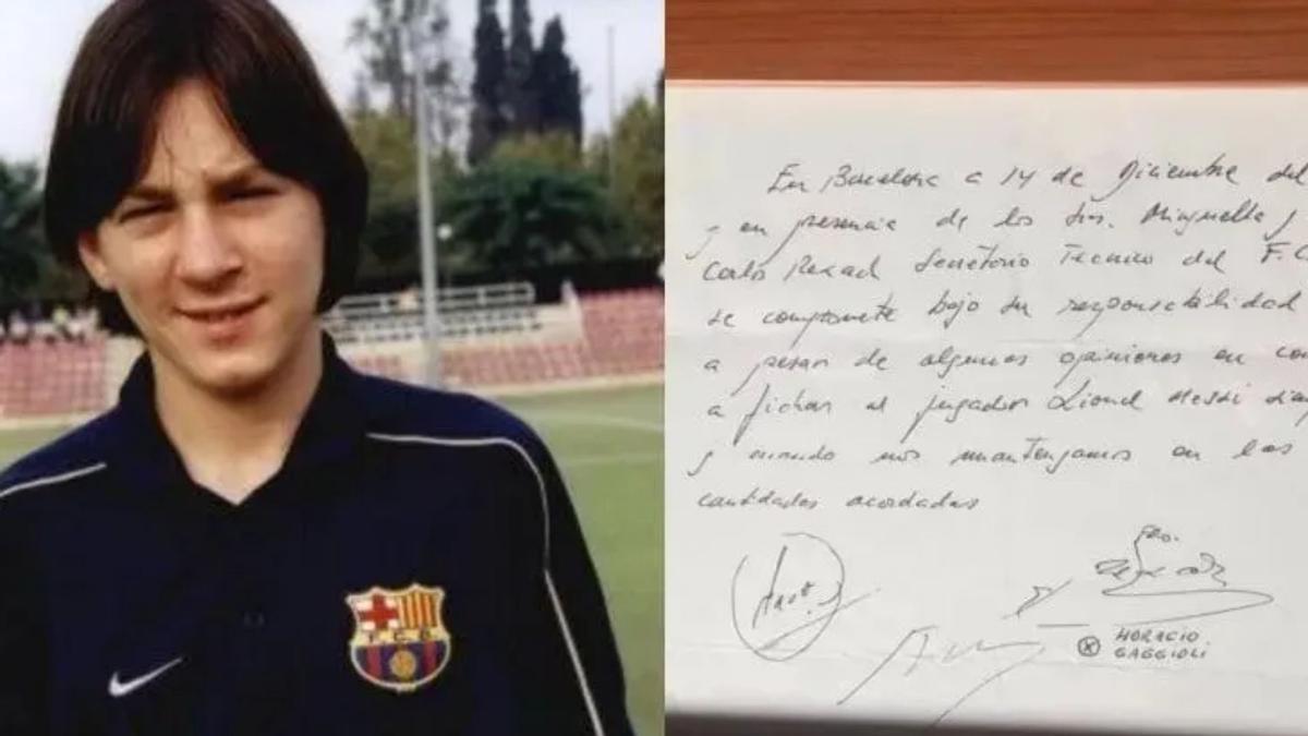 La servilleta de Leo Messi