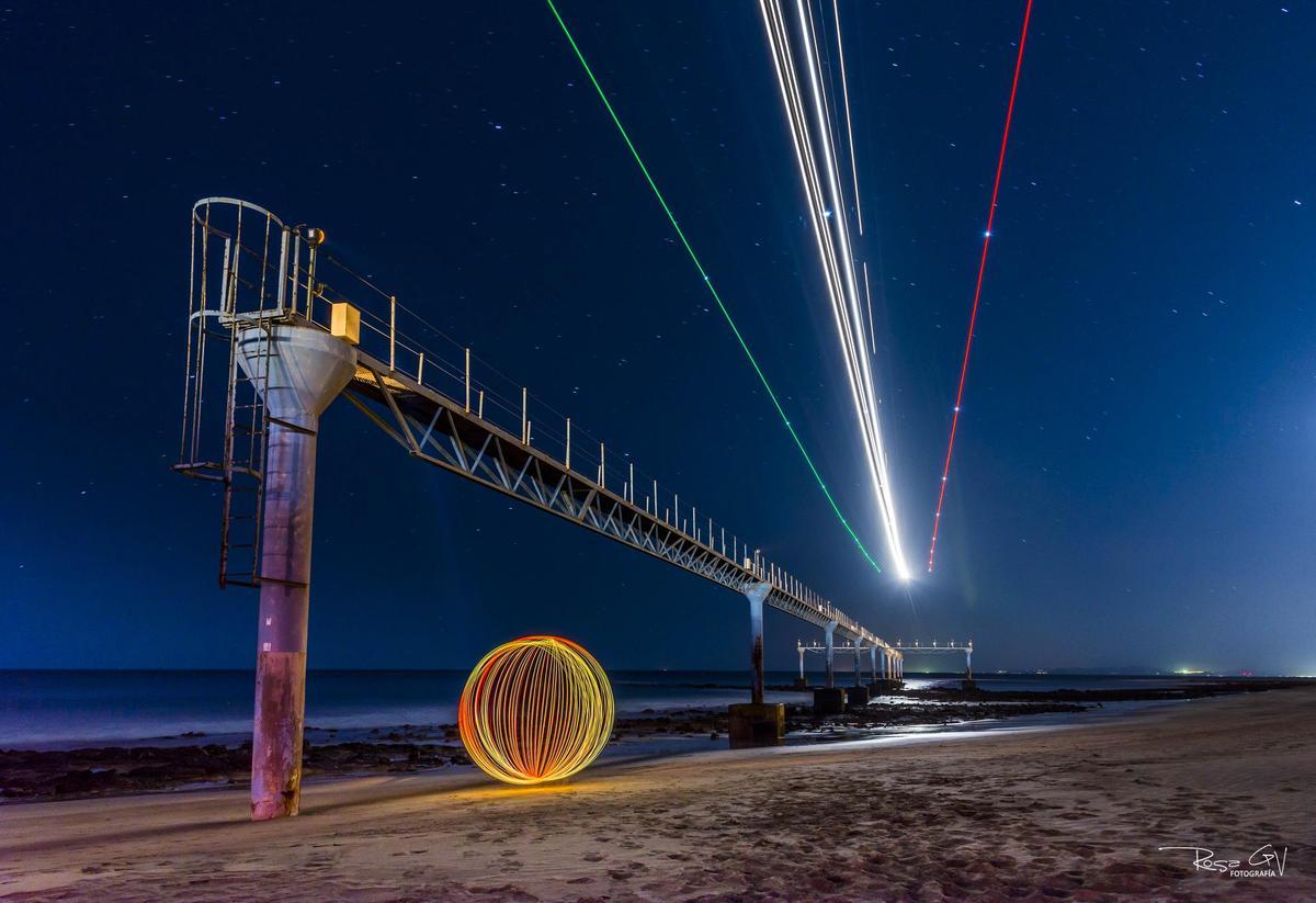 Fotografía en el Aeropuerto César Manrique Lanzarote, hecha por Rosa Gacía y ganadora del primer premio del concurso nacoinal Spotters de Barcelona – El Prat en 2020