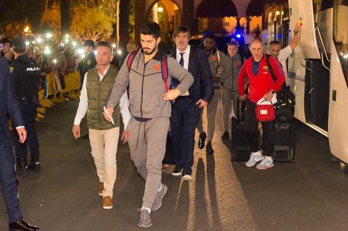 28-02-2018 LAS PALMAS DE GRAN CANARIA. Llegada del FC Barcelona al Hotel Santa Catalina. Fotógrafo: ANDRES CRUZ