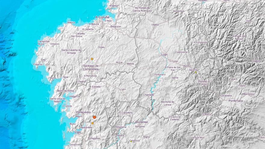 Los últimos terremotos en Galicia. // IGN