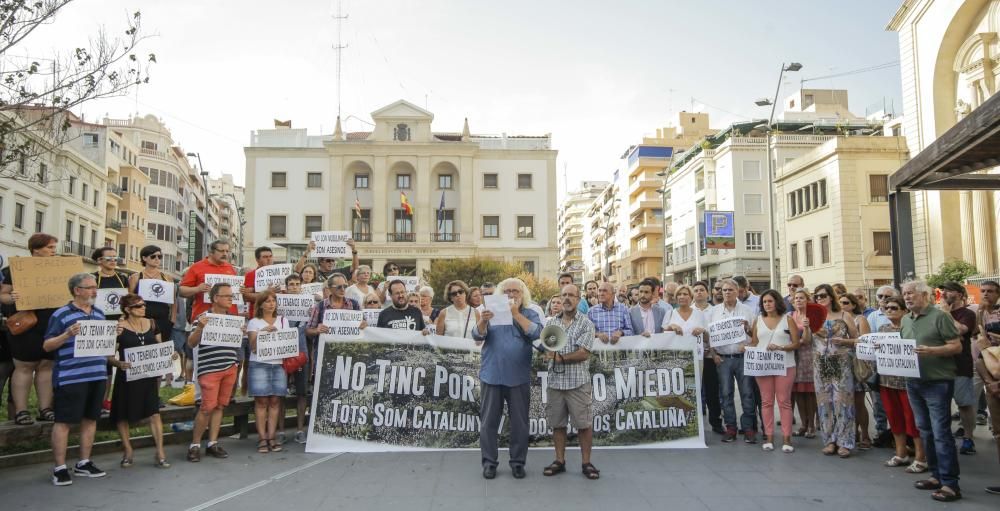 Concentración contra el terrorismo en Alicante