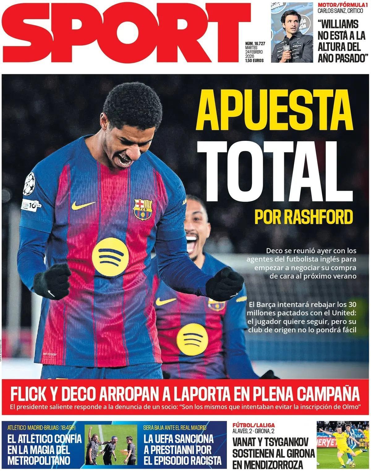 Estas son las portadas de la prensa deportiva de hoy