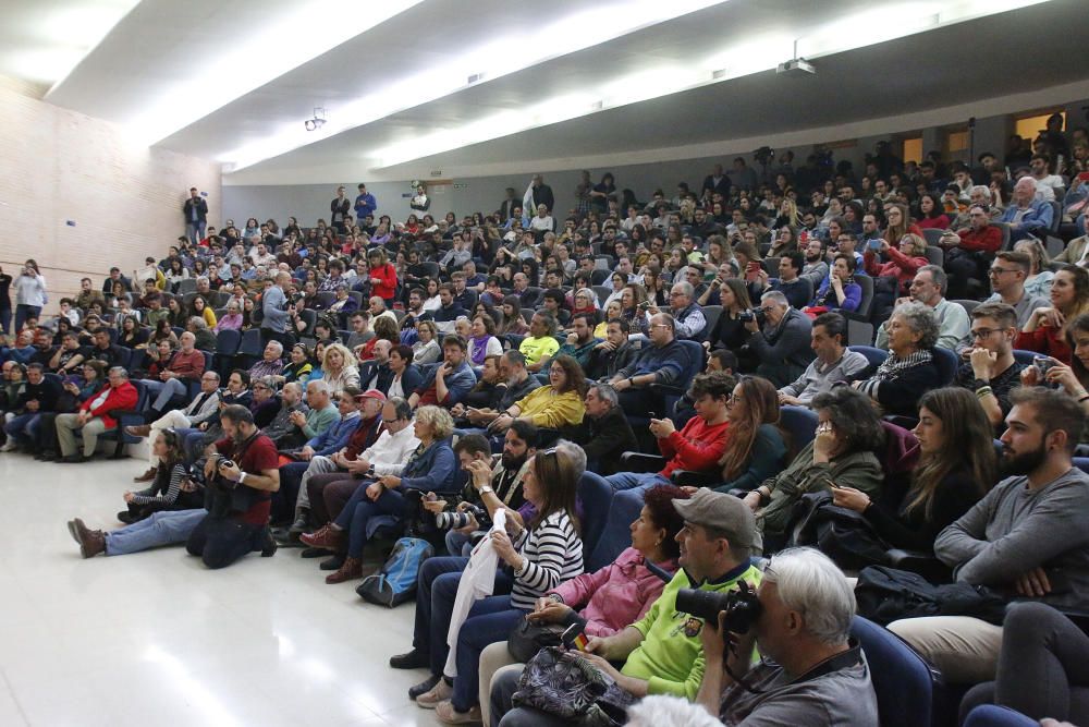 Acto de Pablo Iglesias y Alberto Garzón en la UMA