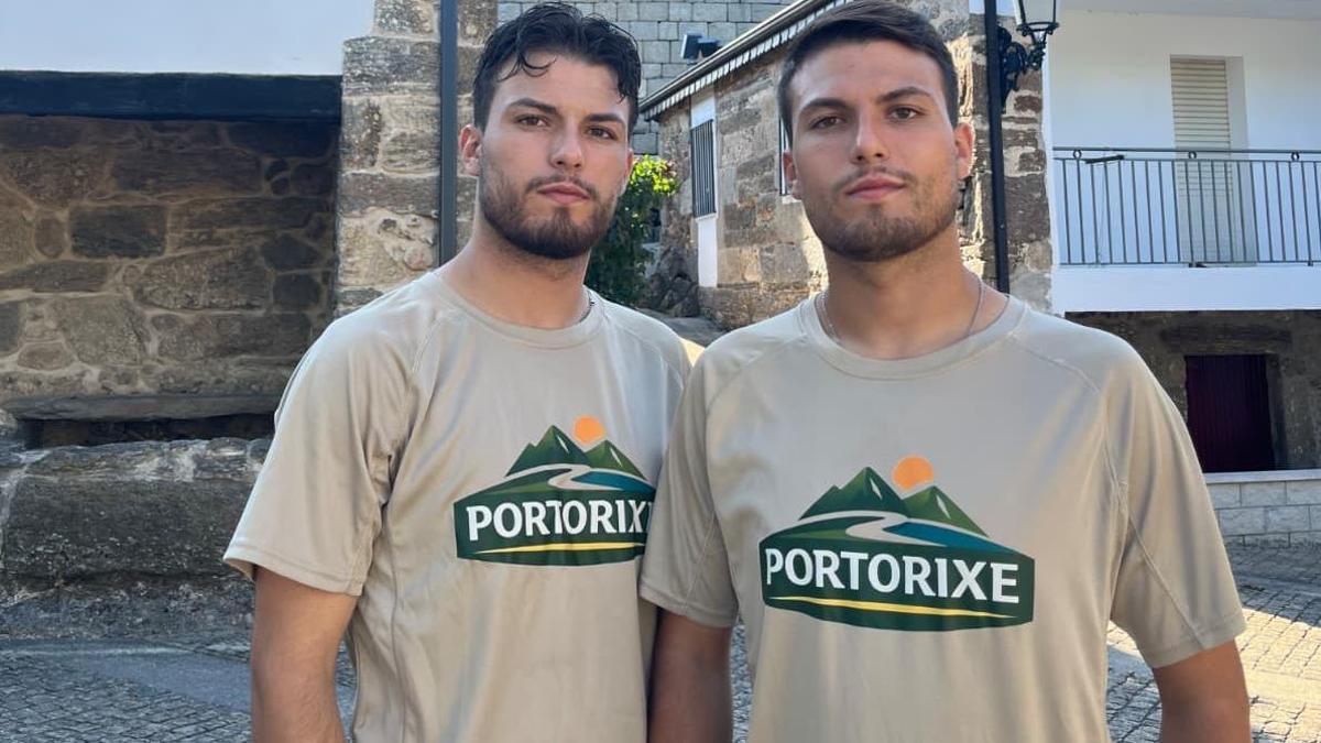 Os irmán Porto, Óscar e Iván, naturales do Bolo.