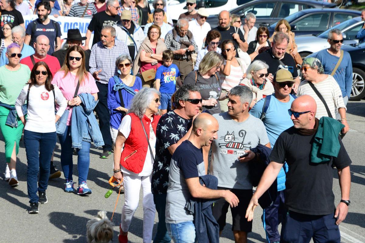 Las imágenes de la manifestación del 1º de Mayo en Cangas