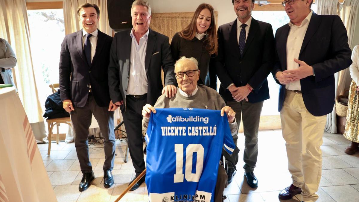 El Hércules rinde homenaje a Vicente Castelló