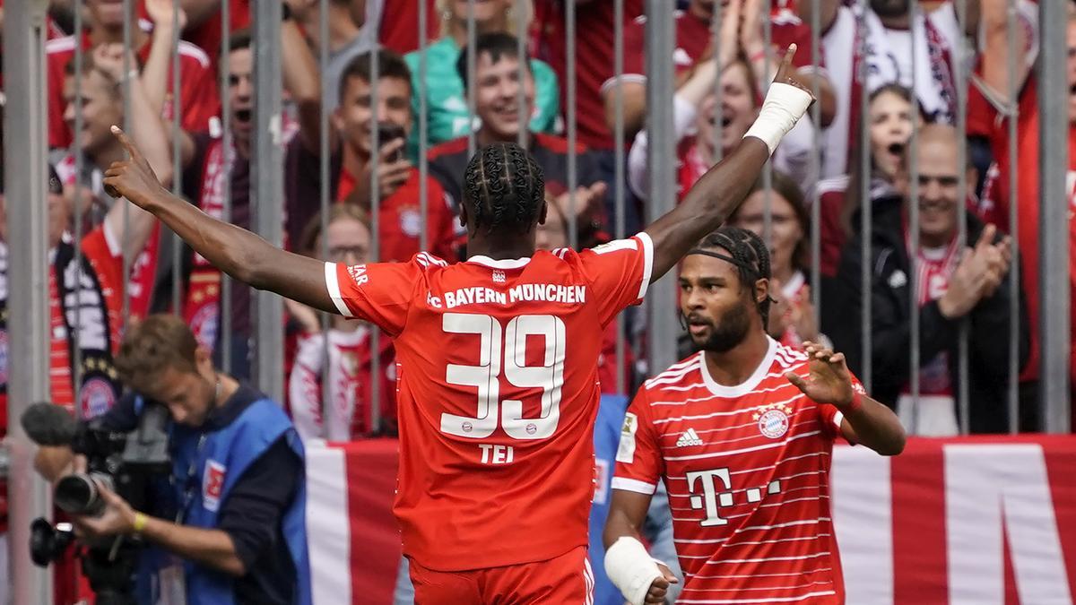 Mathys Tel, jugador del Bayern, marcó su primer gol