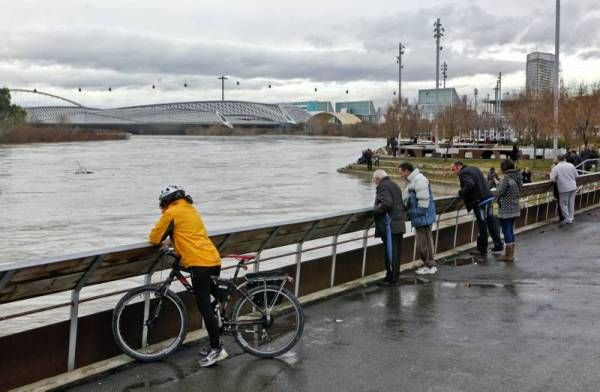 Fotogalería: El Ebro crece a su paso por Zaragoza