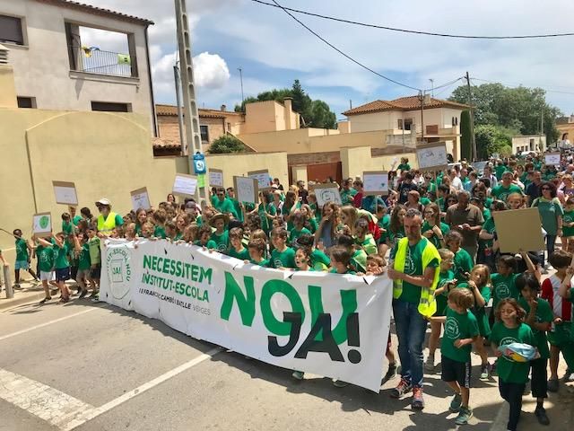 Manifestació a Verges