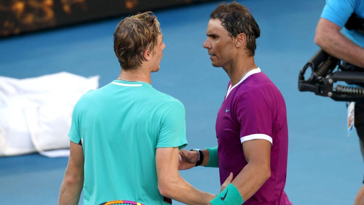 Rafa Nadal y Denis Shapovalov.