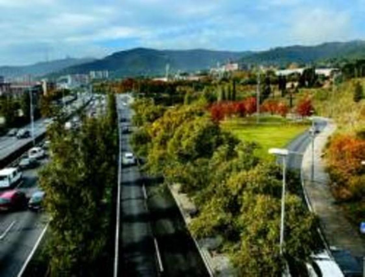 Zona on s’ha projectat una de les entrades del túnel d’Horta, a prop del velòdrom.