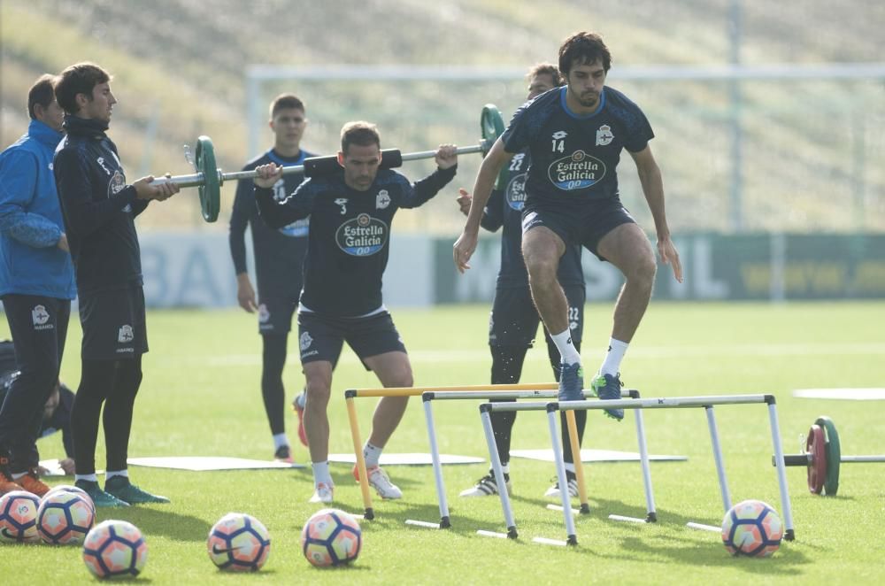 Nueva sesión de preparación para el partido del domingo, 23 de octubre, ante el Celta en Balaídos.