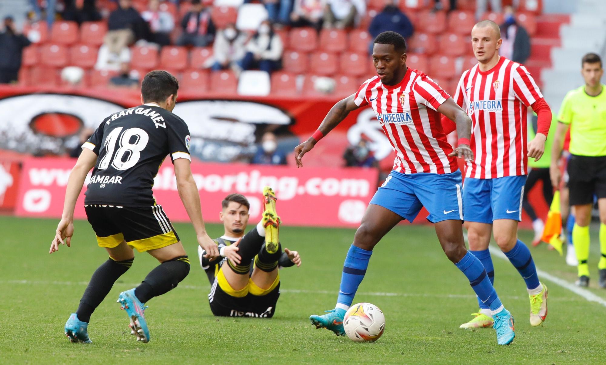 Sporting - Zaragoza, en imágenes