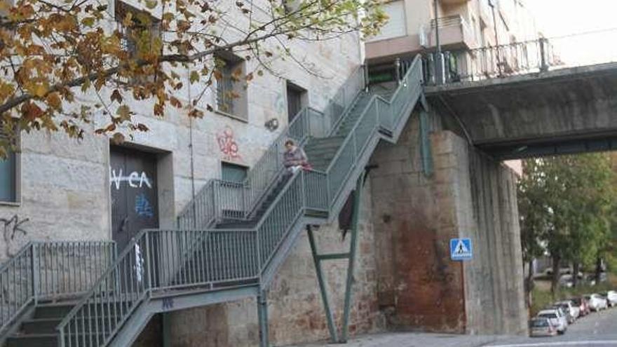 Las escaleras en donde se pretende ubicar el elevador. // Iñaki Osorio