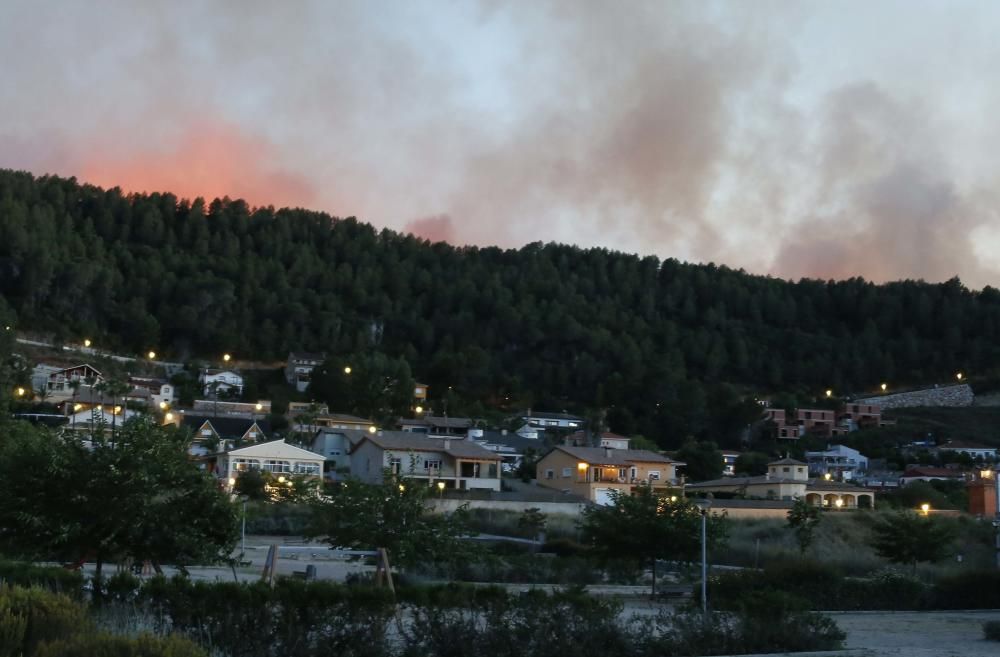 Incendio forestal en Carcaixent