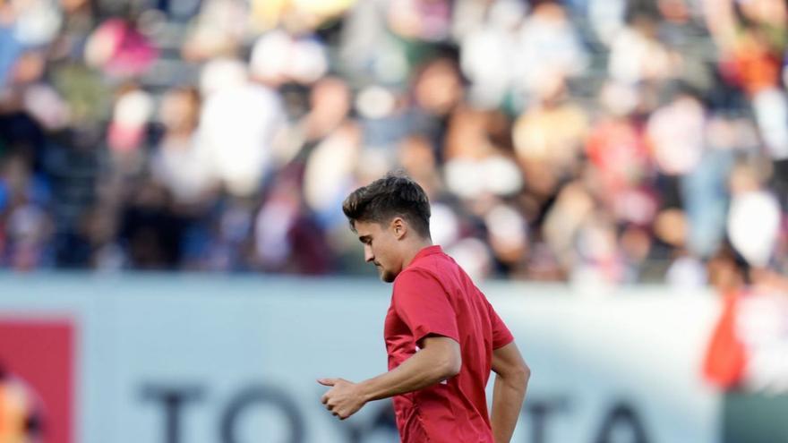 Iván Romero, durante la reciente gira americana del Sevilla FC. | | E.D.