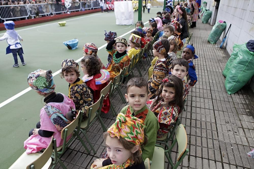 Antroxu en los colegios de Gijón