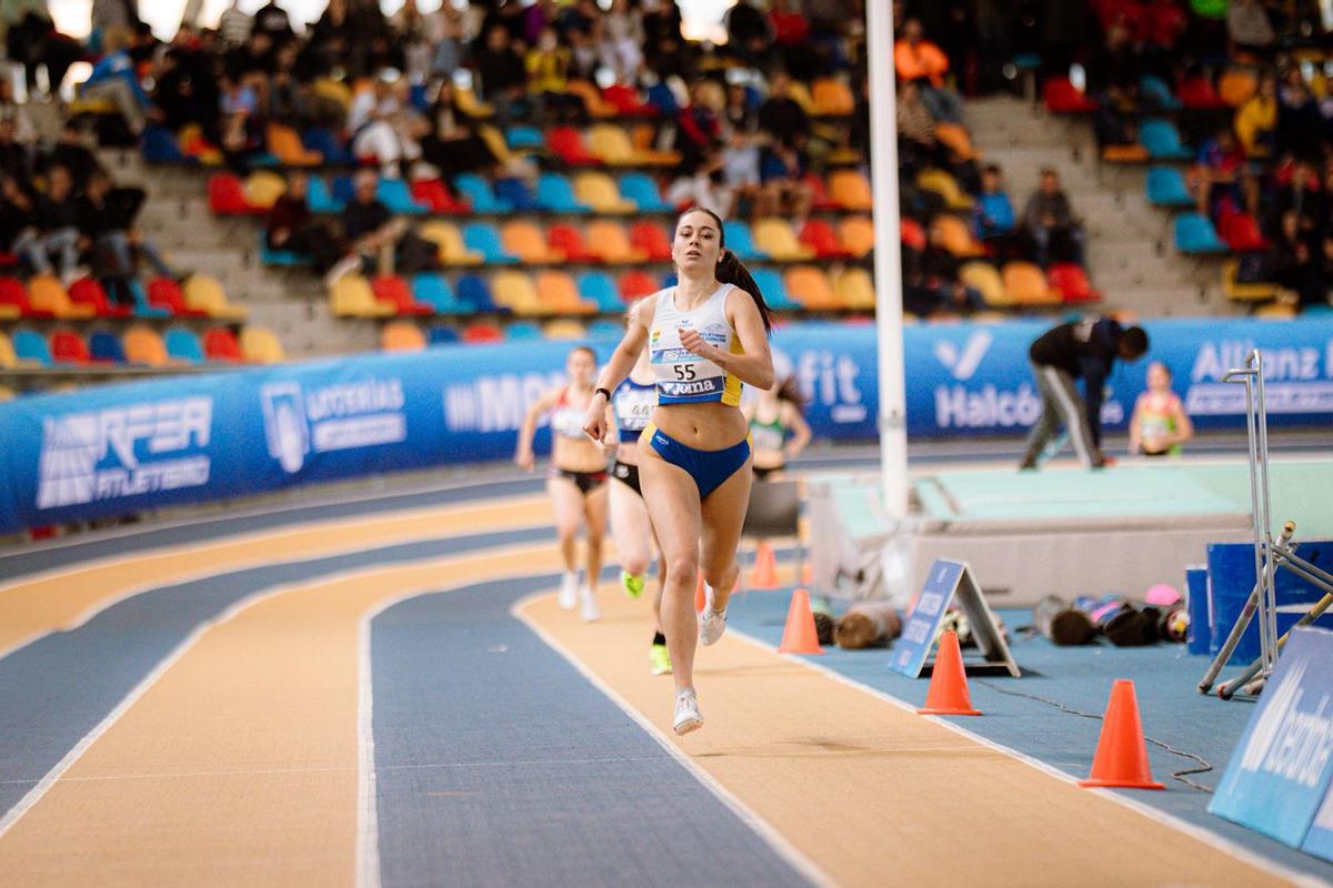 Celia durante la final del Campeonato de España.