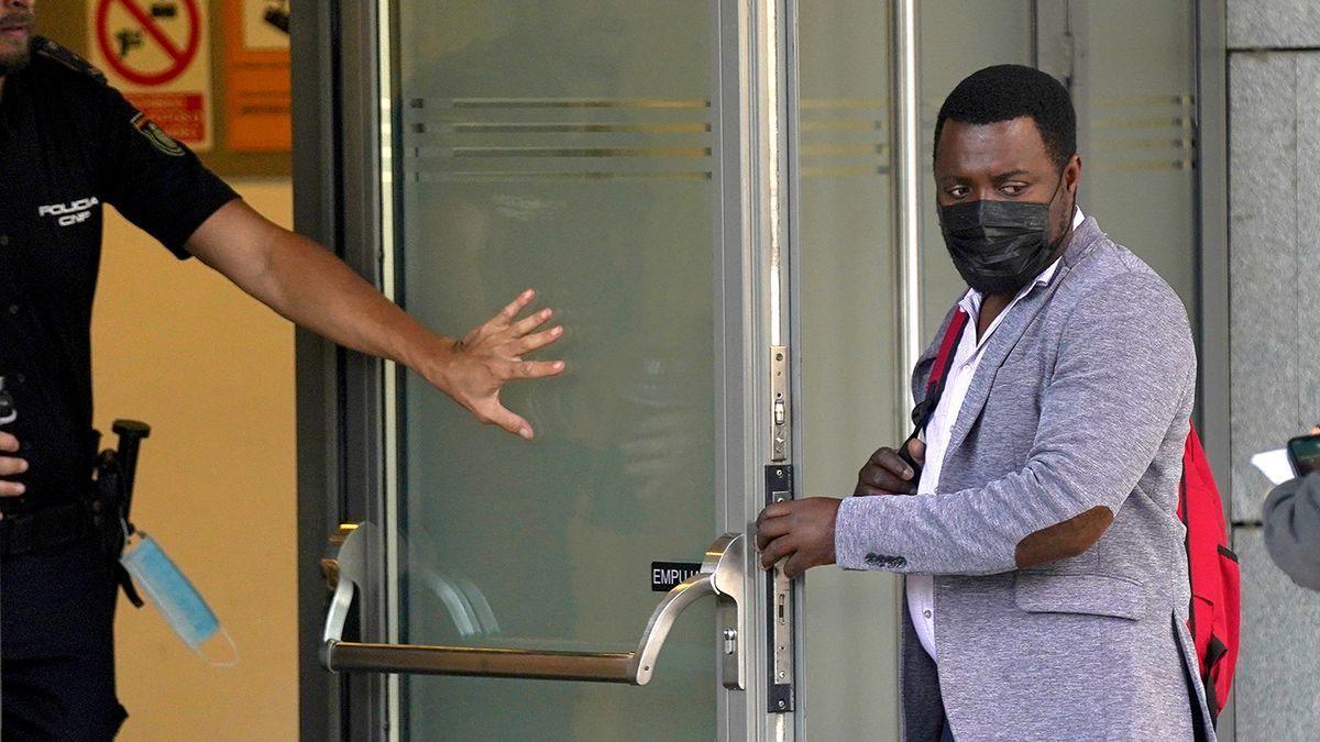 Samuel Kwesi Koufie, a su llegada a la Audiencia Nacional . / DAVID CASTRO