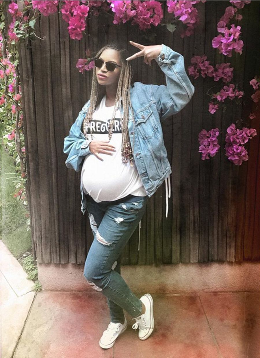 Beyoncé y su camiseta premamá