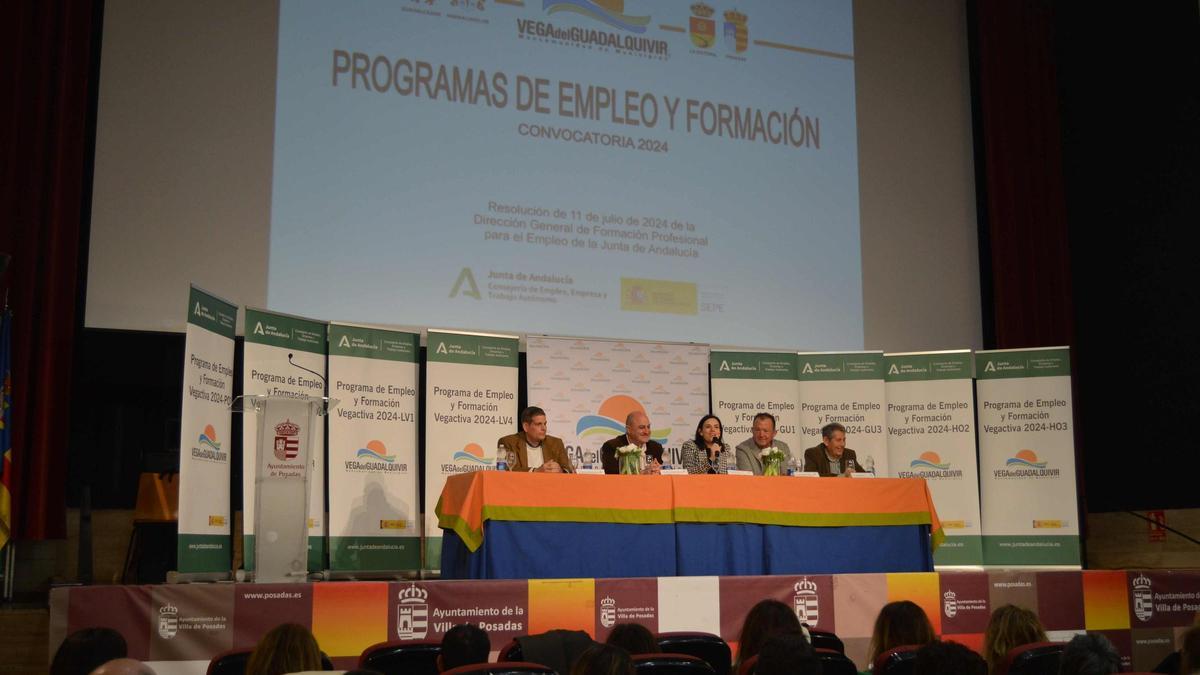 Presentación de los programas de empleo.