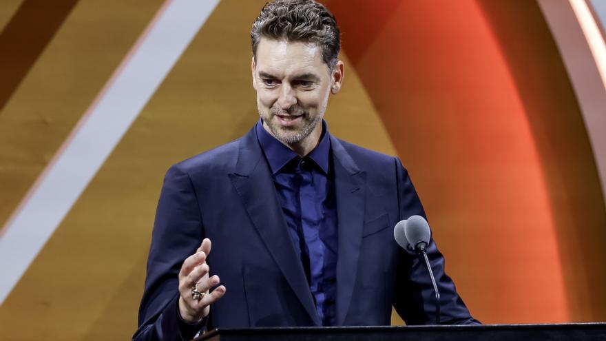 Pau Gasol culmina amb el Saló de la Fama una carrera de llegenda