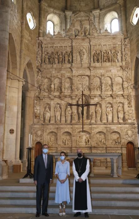 Visita de los Reyes al Monasterio de Poblet.