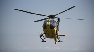 Un helicoptero del Sistema dEmergències Mèdiques (SEM)