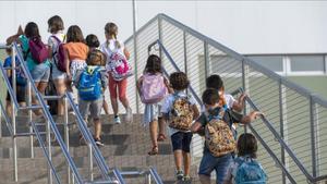 Vuelta al cole en la escuela Sant Llàtzer de Tortosa (Baix Ebre)