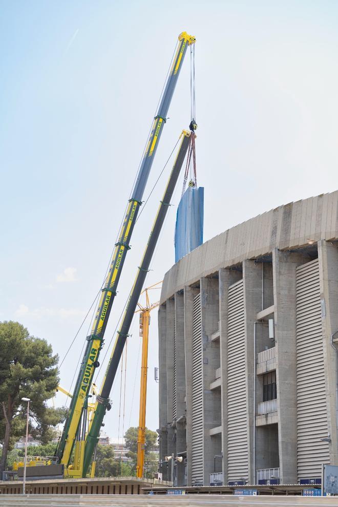 Así avanzan las obras del Camp Nou