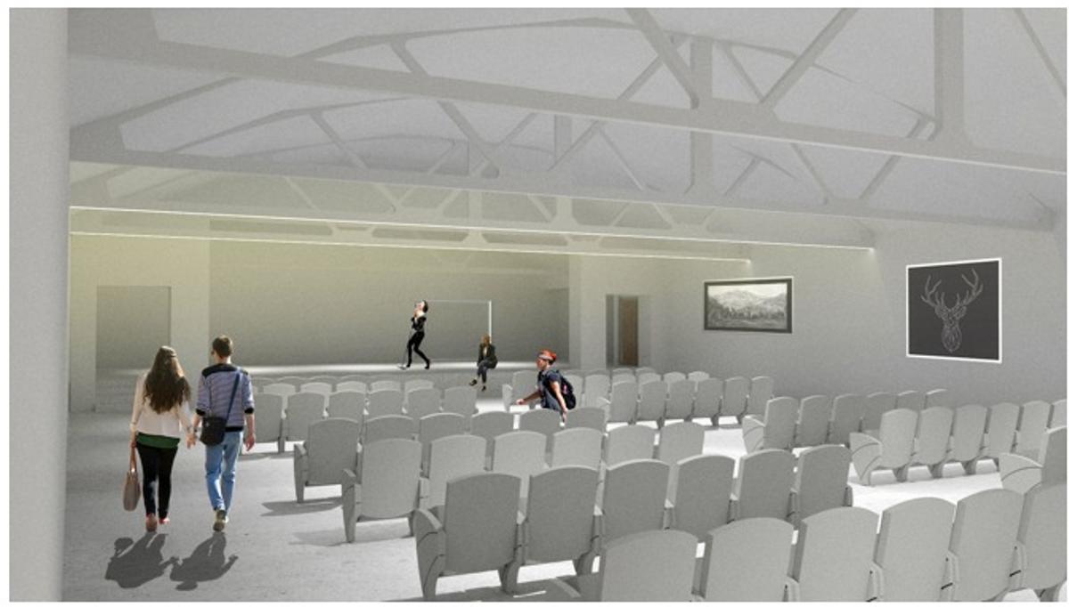El nou espai disposarà d'una d’actes amb un escenari, vestidors i lavabos