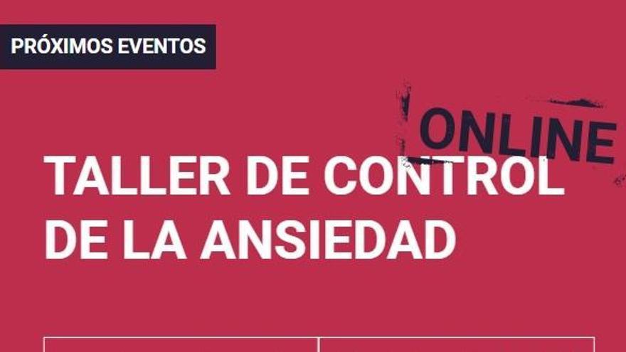 Taller de control de la ansiedad organizado por la Escuela de Igualdad del Ayuntamiento de Zamora.