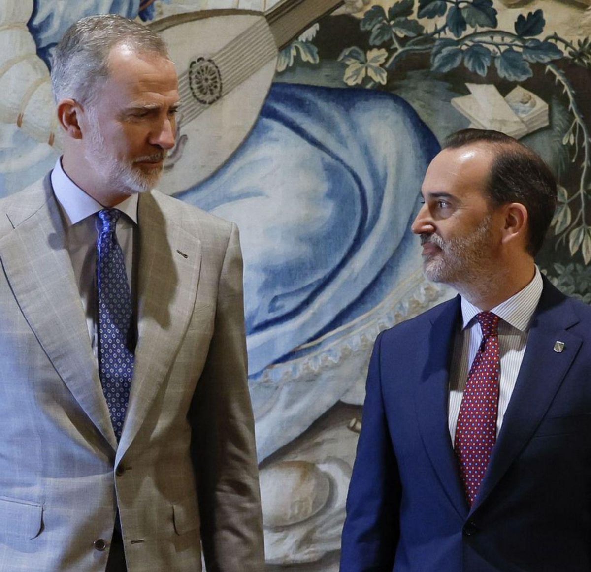 Gabriel Le Senne este lunes en la recepción de Felipe VI a las autoridades.