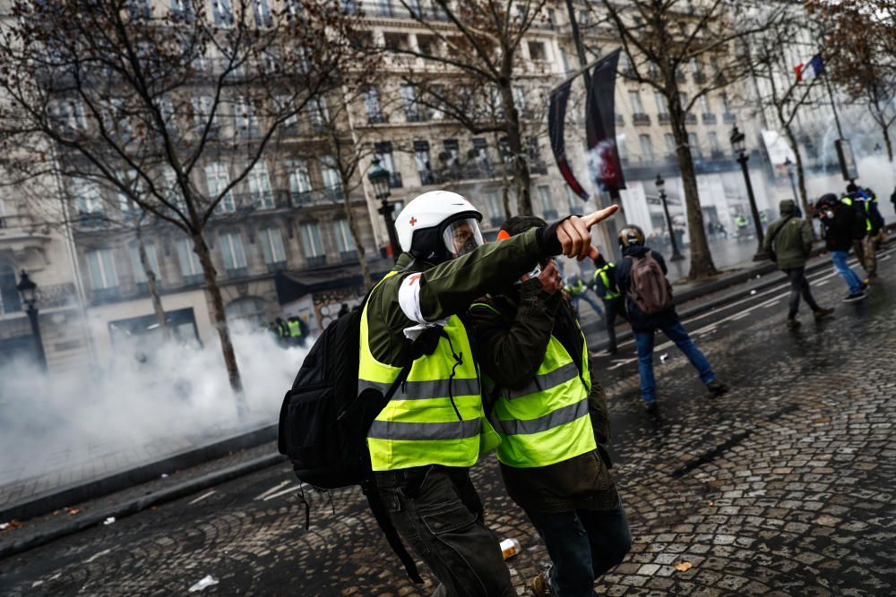 Protesta de los ''chalecos amarillos'' en París
