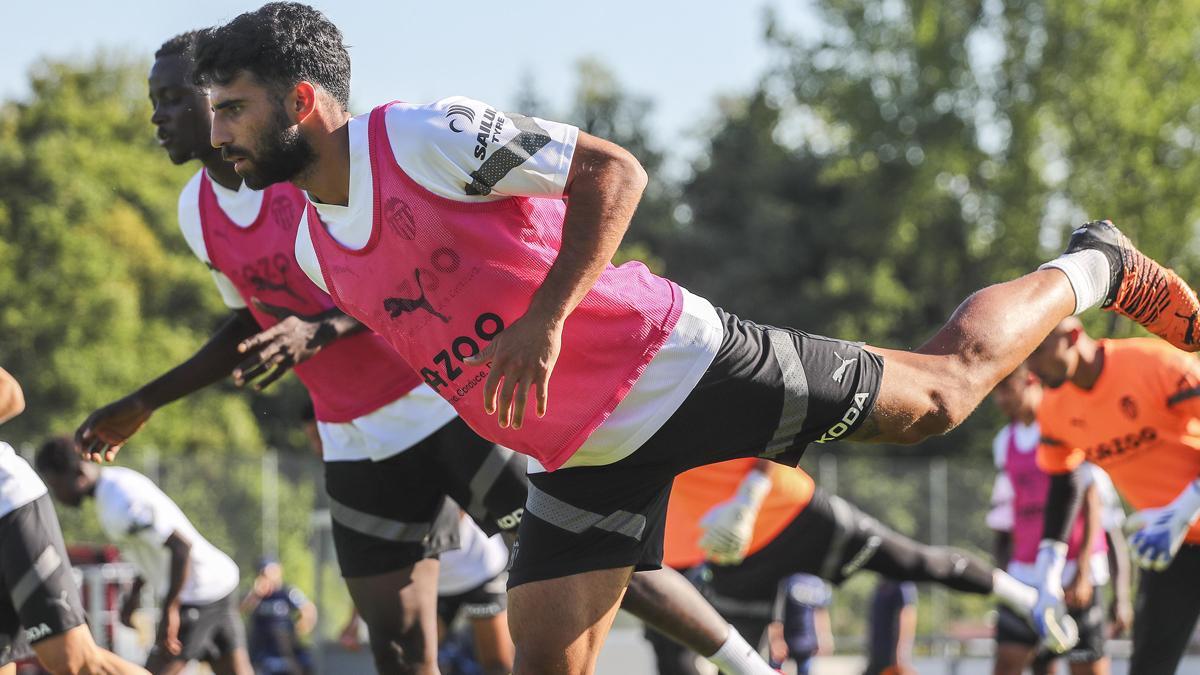 Diakhaby y Cömert, durante un entrenamiento