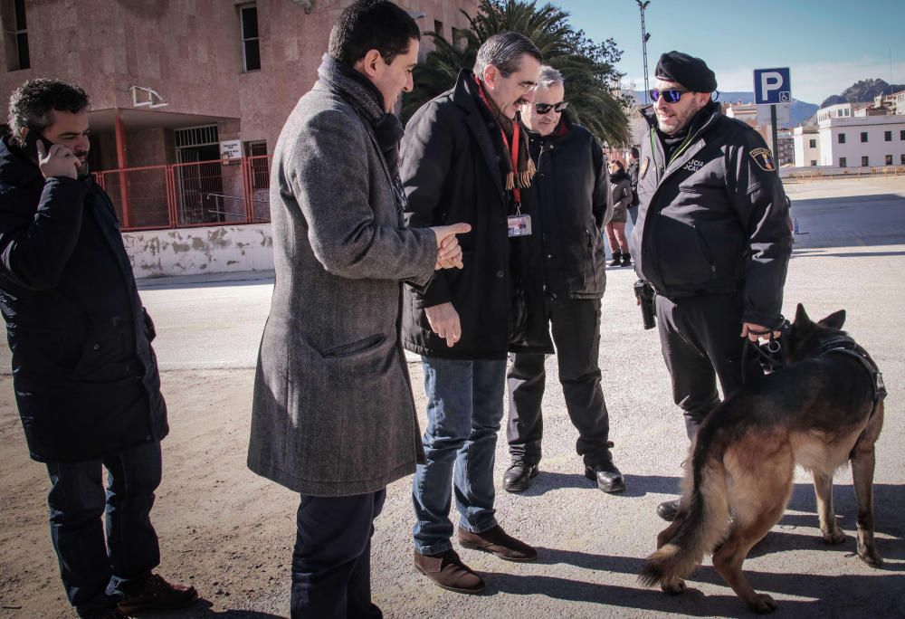 Un simulacro muy real para público escolar de Alcoy