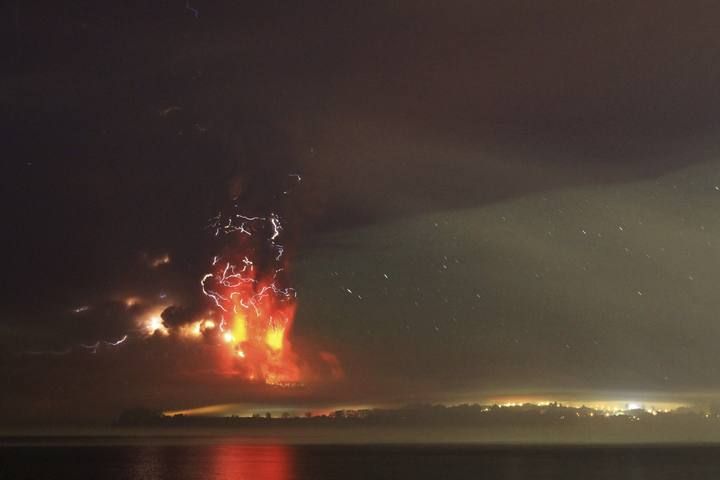El volcán Calbuco en el sur de Chile.