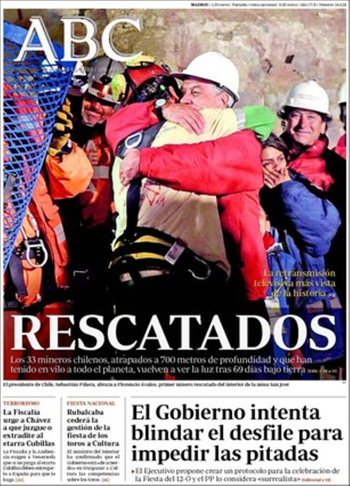 ’Abc’ destaca a dins que CiU no cobrirà les vacants de funcionaris per jubilació i que els espanyols consumim tres vegades el que ecològicament tenim, o sigui, que avui necessitem tres Espanyes per suportar el nostre ritme de vida.
