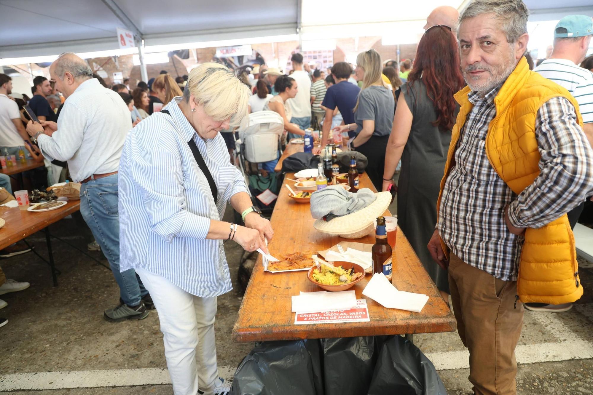 La Festa do Marisco de O Grove, esta mañana.