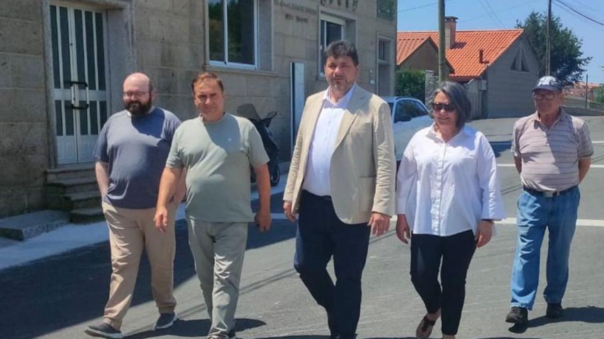 Carlos Viéitez durante la visita a las obras. | FDV