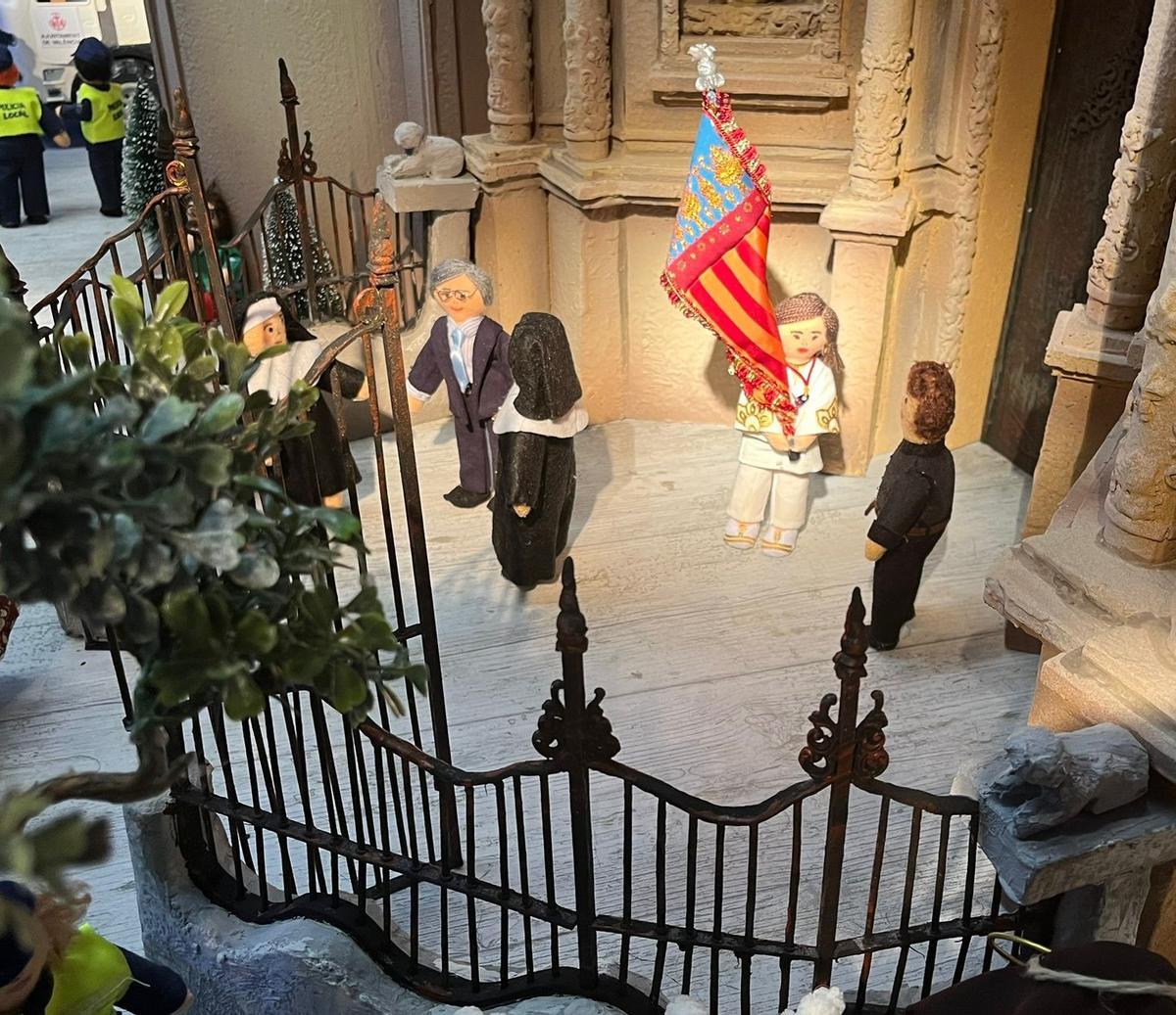 Anunciación a Maria... Jose Catala con Santiago Ballester saludando a las monjas... de Convento