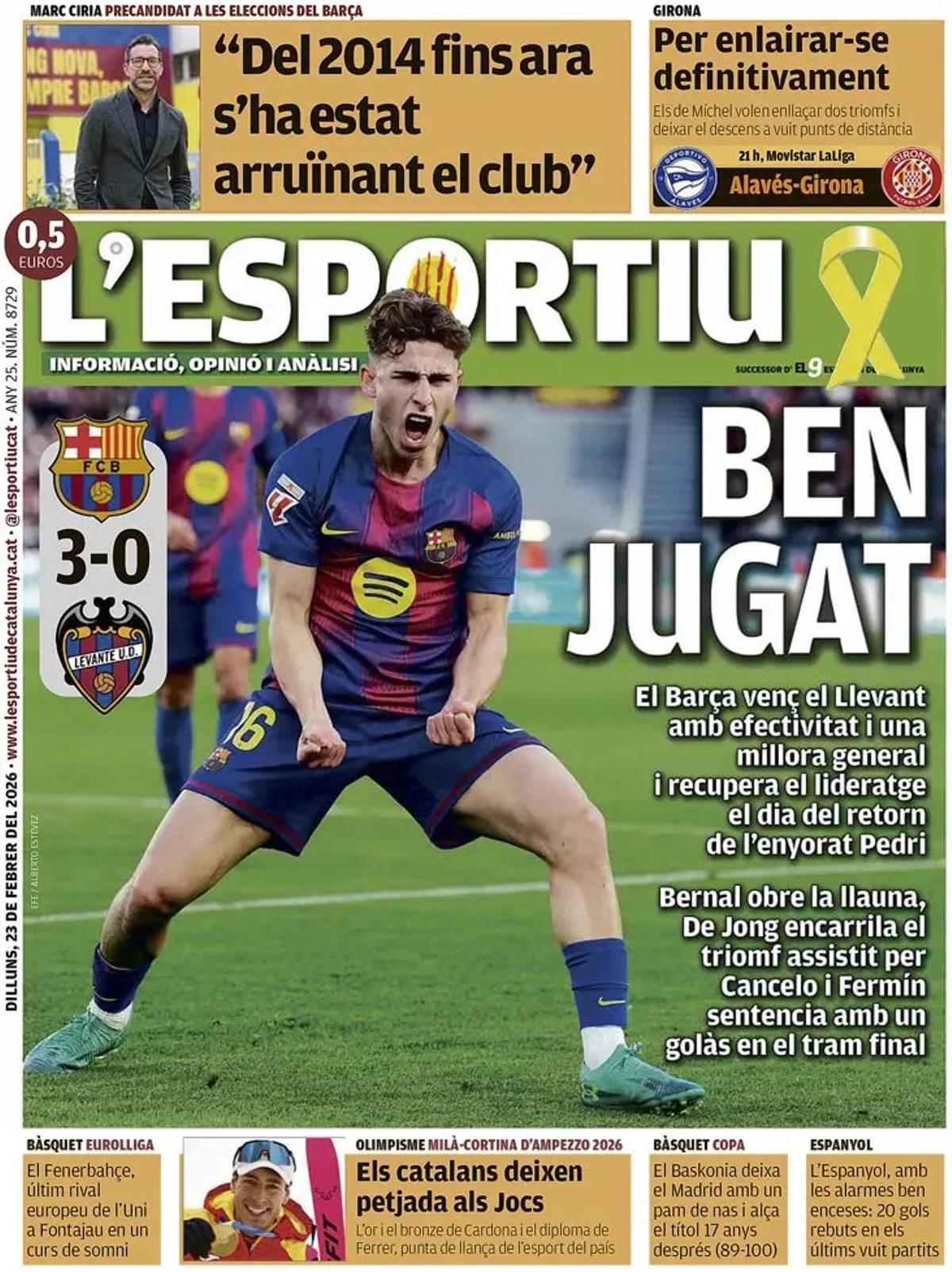 Estas son las portadas de la prensa deportiva de hoy