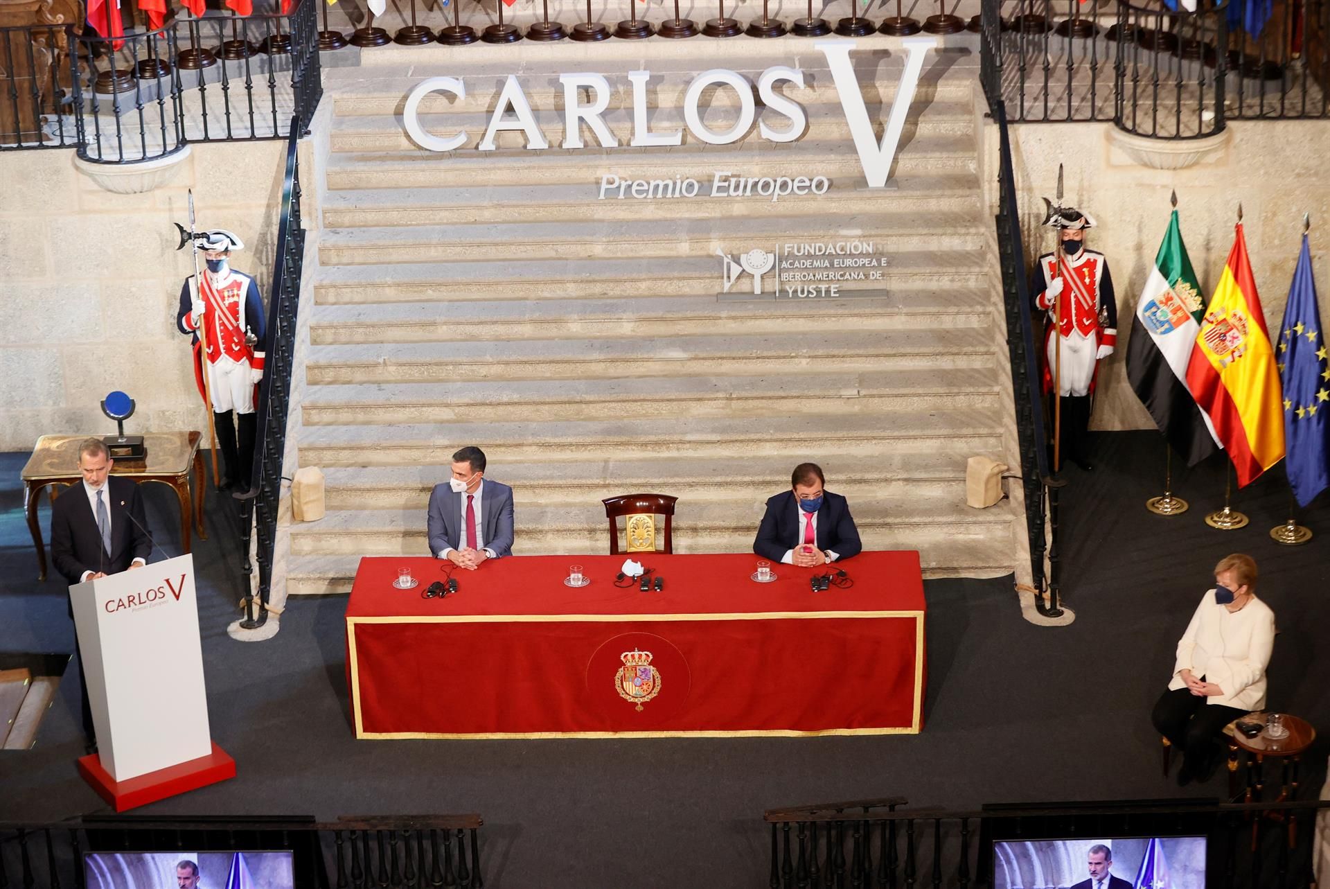 Entrega del premio Europeo Carlos V a Angela Merkel