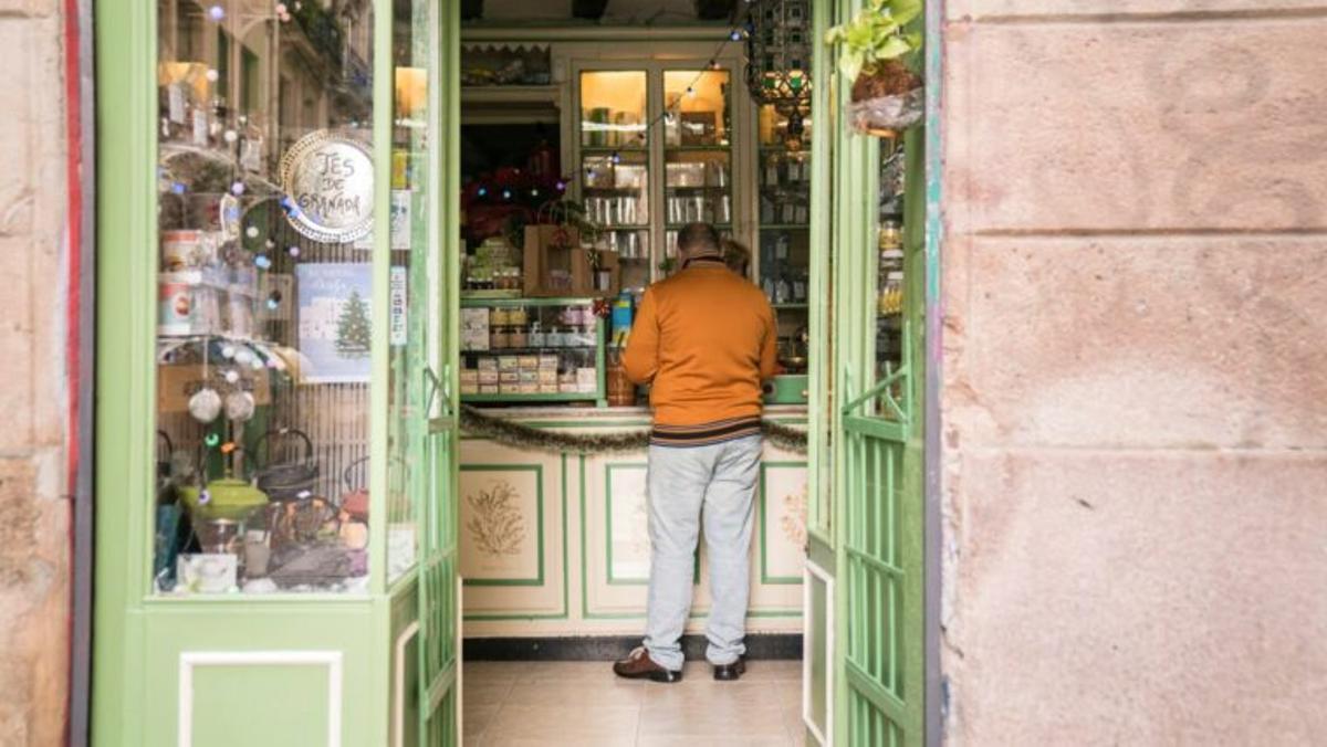 Pequeño comercio en Barcelona.