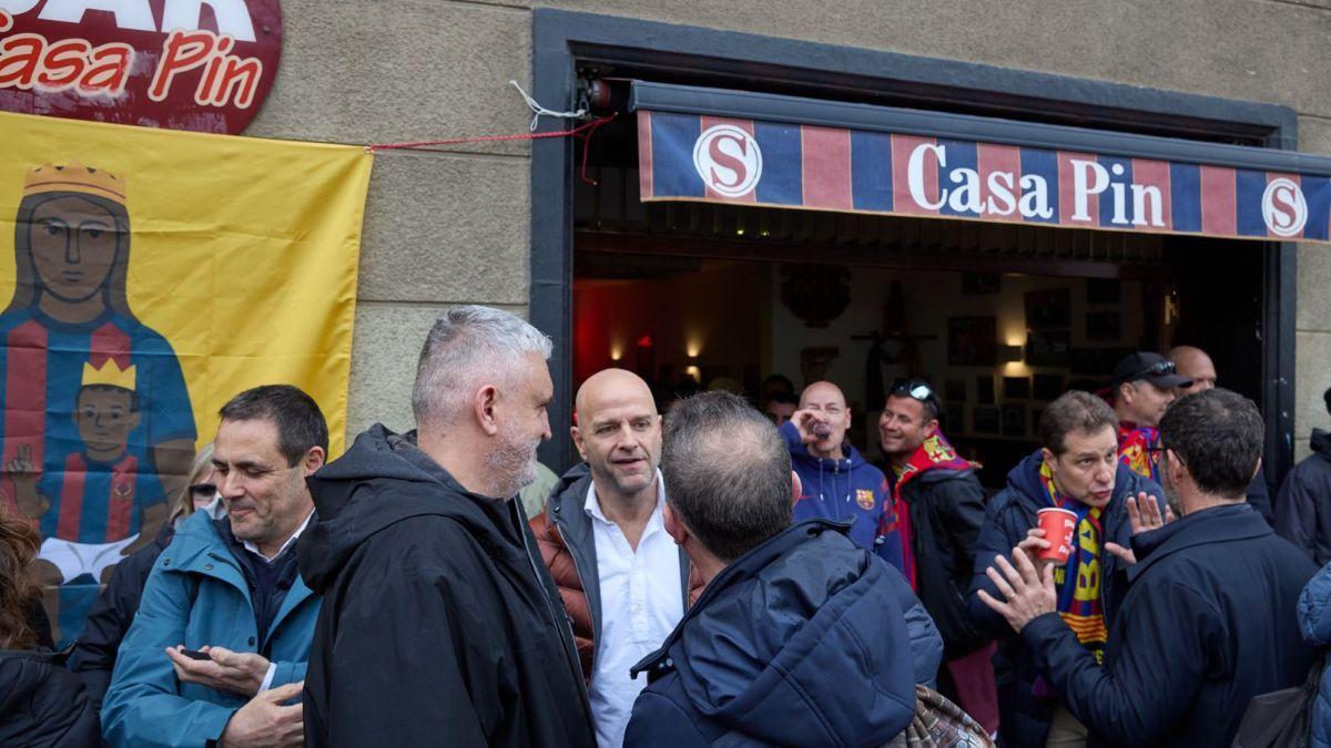 Xavi Vilajoana hizo la previa del partido en Casa Pin